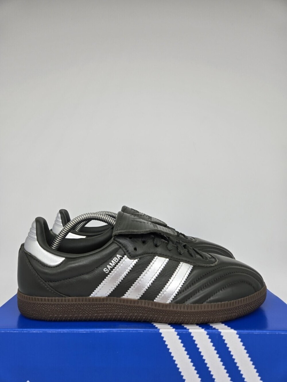 adidas Women's Samba LT JP6144 Legend Earth Silver Metallic Gum Shoes Size 9.5 - Picture 3 of 8